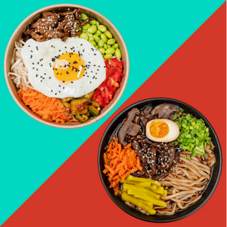 Zestaw Bibimbap Rice Bowl + K-Ramen