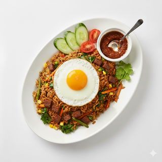 Nasi goreng al manzo