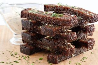 Грінки житні "По-домашньому", з часником та зеленню