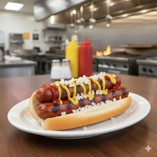 Hot dog double