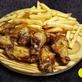 Alitas fritas bbq (ración)