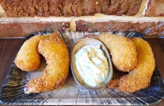 კრევეტები პანკოში სოუსით (4 ცალი)