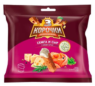 3 Korochki With Salmon & cheese 60gr