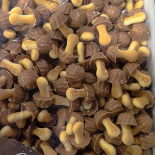 Setas chocolate sabor caramelo galleta 100grs.