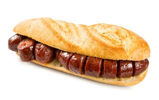 Medio bocadillo de chorizo