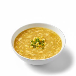 Zuppa di mais con pollo