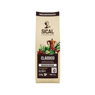 Café Moído Clássico Moagem Grossa Int. 10 - Sical 220g