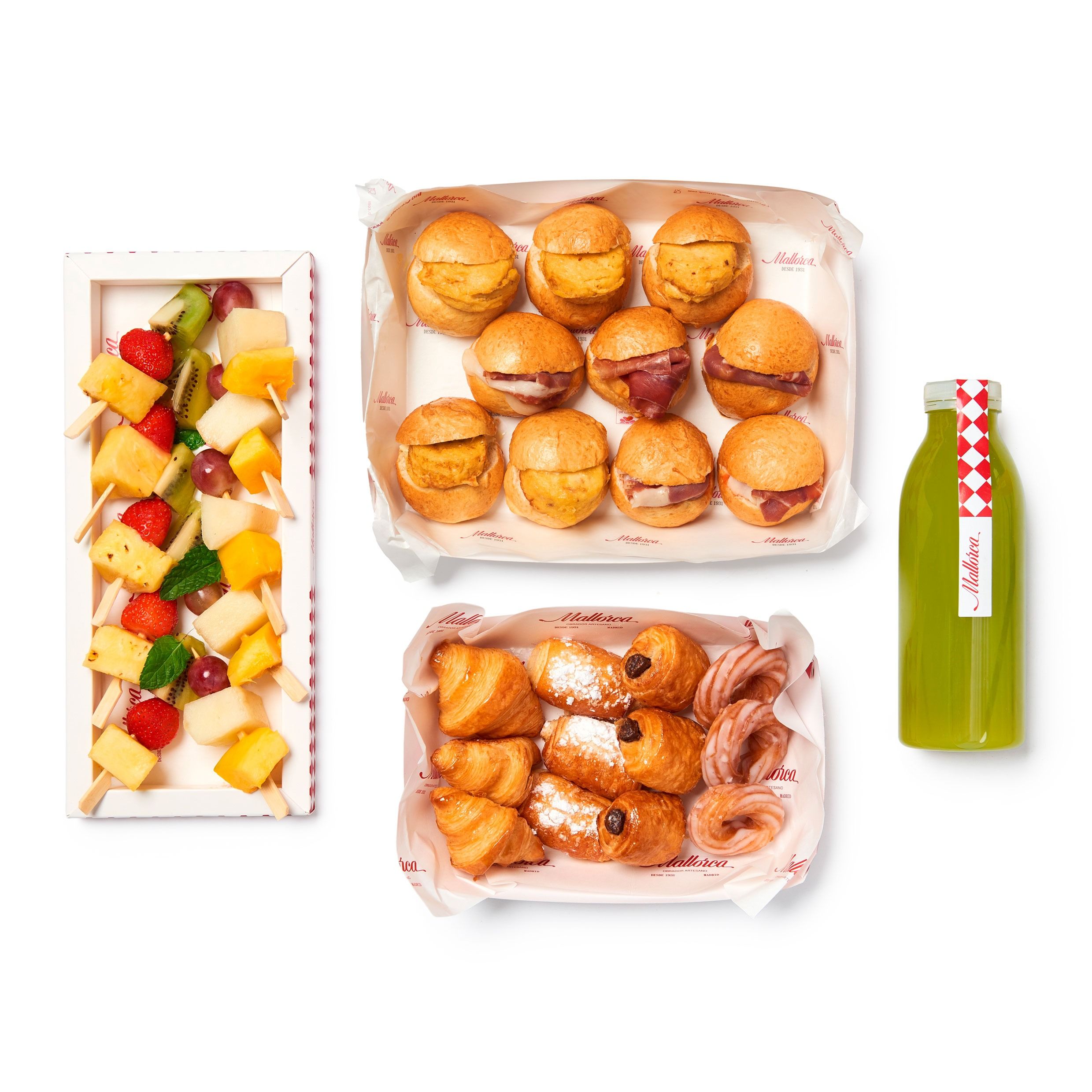 Desayuno dulce y salado para 5 personas