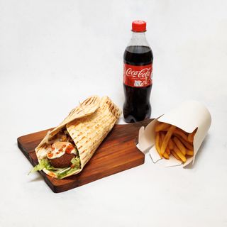 Falafel tortilla menu