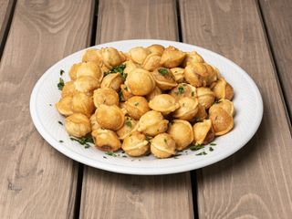 Жареные пельмени с картошкой(15шт)