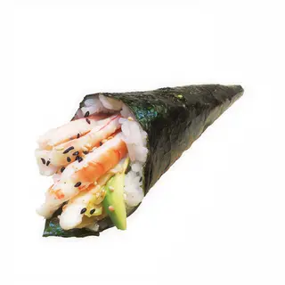 34. Gambas, aguacate y tobiko (1 pza.)