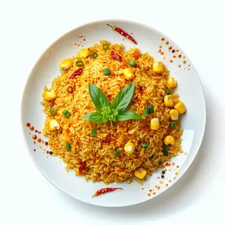 Arroz frito al curry