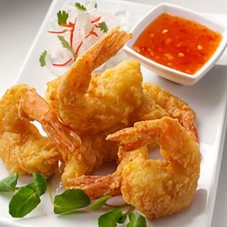 Gambas Fritas Crujientes Con Salsa De Ciruela (4 Uds.)