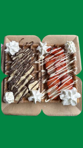 Веган гофрети с канела и кокосова захар без глутен и лактоза