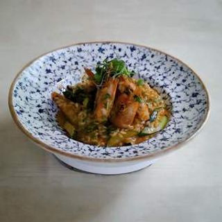 Risotto cu  creveti  si zucchini 350 gr 