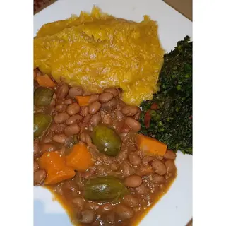 Matooke & beans sauce