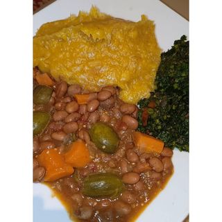 Matooke & beans sauce