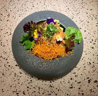 Crunchy rice cake
