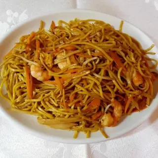Tallarines Con Gambas