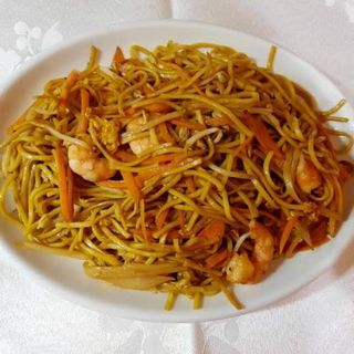 Tallarines Con Gambas