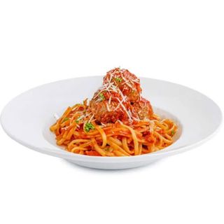 Spaghetti Meatballs + Carrot Cake Slice