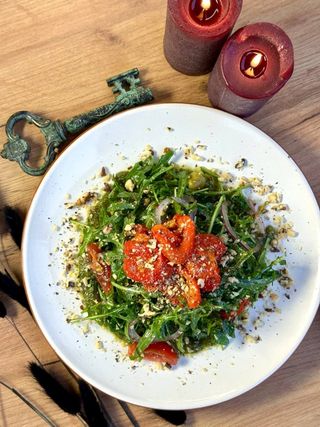 Салат з печеним перцем