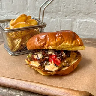 Hamburguesa BBQ Mechada