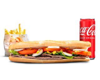 Menu Baguette Prego XL 