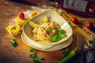 Creveti salbatici cu orez si curry