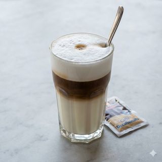 Latte macchiato decaffeinato