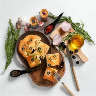 Focaccia Con Burrata Y Búfala