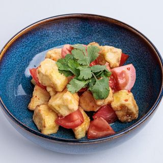 С хрустящими баклажанами