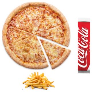 PIZZA AUX CHOIX + FRITE + COCA