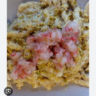 Busiata siciliana con pesto di pistacchio e gambero