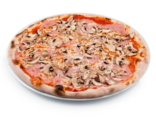 Pizza șuncă și ciuperci