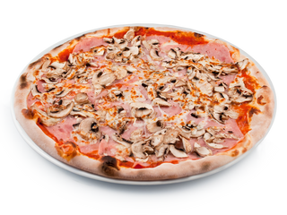 Pizza șuncă și ciuperci