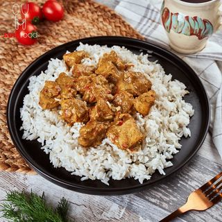 Pui curry cu orez basmati