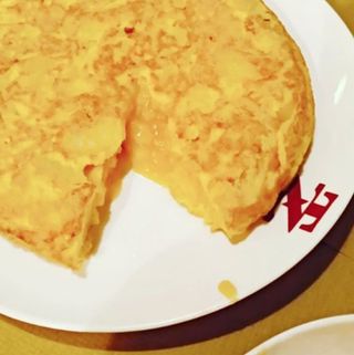 Tortilla De Patata Con Cebolla