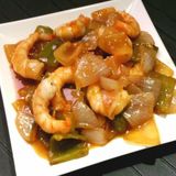 Gambas Con Salsa Picante