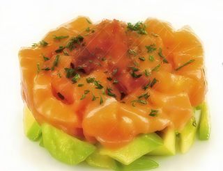 Tartar de salmón