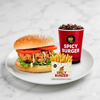 Menú Hamburguesa De Pollo
