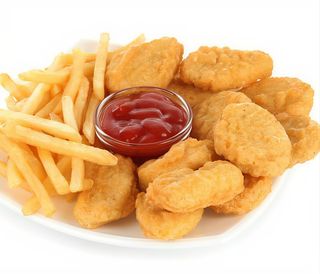 Nuggets with chips
