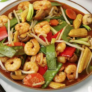 Chop Suey de Gambas