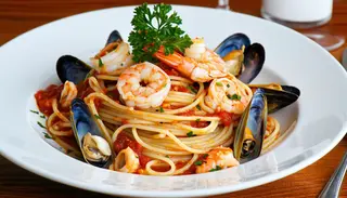 Spaghete cu fructe de mare