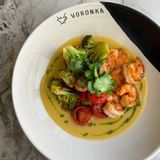 Shrimp in corn sauce