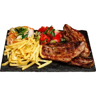 Свинско шарено месце + 2бр гарнитури + пърленка 550гр.