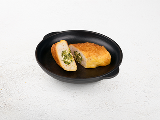 Крученик рублений з сиром та шпинатом