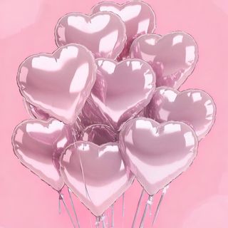 Balon serce różowe 