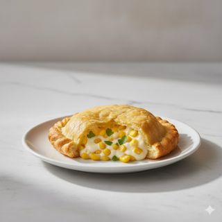 Empanada de humita de maíz y cebolla