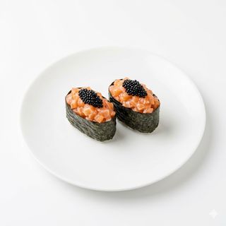 Gunkan de Salmón con Caviar
